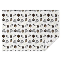 Halloween Happy Halloween Pumpkins and Spiders Rectangle Tablecloth 60"x84",Waterproof Polyester Rectangle Table Cloth, Wipeable Spillproof Polyester Tablecloth for Dining, Camping, Indoor and Outdoor