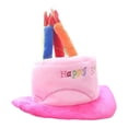 thumbnail image 4 of de Sombrero de Pastel de Cumpleaños de Peluche, Encantador Accesorio de Disfraz para Las Fiestas., 4 of 9