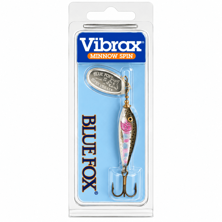 Blue Fox Super Vibrax Size 3 Minnow Spinnerbaits 3/16 oz Rainbow