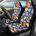 thumbnail image 2 of XYZCANDO Colorful Easter Eggs Car Seat Covers Elastic Soft Front Seat Cover Car Interior Car Front Seat, Decorative Easy to Install Vehicle Truck, 2 of 10