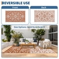 thumbnail image 3 of GARVEE Outdoor Rug 8'x10' Waterproof Patio Rug Reversible Indoor Outdoor Rug Plastic Straw Large Outdoor Rug for RV Camping Deck Balcony,Picnic,Orange, 3 of 8