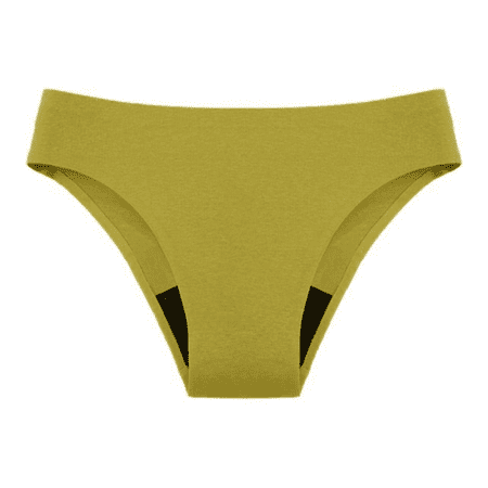 Fulorrnie Underwear for Women Comfort Hipster Seamless Leakproof Panties Period Waist Elastic Panty  Green  M