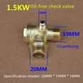 thumbnail image 4 of Piston-Driven Oil-Free Compact Air Compressor Pump Accessory: Pure Copper One-Way Check Valve with Three-Way Design, 1.5KW Capacity, Precision Engineered for Efficient Airflow and Backflow Prevention, 4 of 5