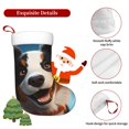thumbnail image 5 of Disketp Playful Smile Cute Dog Christmas Stockings, Xmas Stocking for Family Holiday Season Décor, Personalized Holiday Indoor Decorations, 5 of 7
