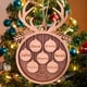 thumbnail image 3 of Adornos navideños personalizados 2023, personalice de 1 a 10 nombres, decoración del árbol de Navidad, nombres grabados con láser, viene con una cuerda (5 nombres, cuerno de ciervo+hojas), 3 of 4