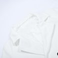 thumbnail image 5 of Fgnfyis Mens Jackets Fall Solid Color Lapel Pocket Thin Double Trench Coat Belt Wool Winter Coats for Men White XXXXL, 5 of 7