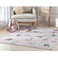 thumbnail image 6 of Well Woven Kids Rugs Traffic Modern Pink Printed Distressed Machine Washable 6' x 9' Area Rug, 6 of 7
