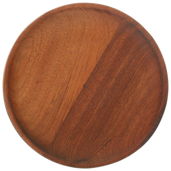 Plato de madera, bandeja para servir frutas, bandeja de madera redonda, plato de madera para servir, plato de madera, bandeja de joyería