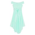 thumbnail image 5 of TiaoBug Kids Girl Off Shoulder Wedding Dress Formal Princess Party Maxi Gown Mint Green 12, 5 of 6