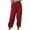 Wine, variant on Fashion Pants for Women 2025 Long Trouser Shorts for Women Capri Pants for Women Stretch High Waisted Linen Wide Leg Pants for Women High Waisted Running Pants Women Tall