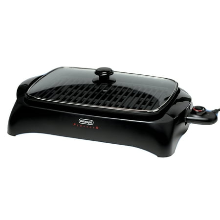 DeLonghi Healthy Grill with Tempered Glass Lid - Black - BG24