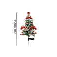 thumbnail image 3 of Solar Christmas Decoration Light LED Christmas Tree Plug In Outdoor Garden Decoration Light with Red Berries Bells Bows 40 LED Solar Powered Waterproof Xmas Decor for Yard Patio, 3 of 7
