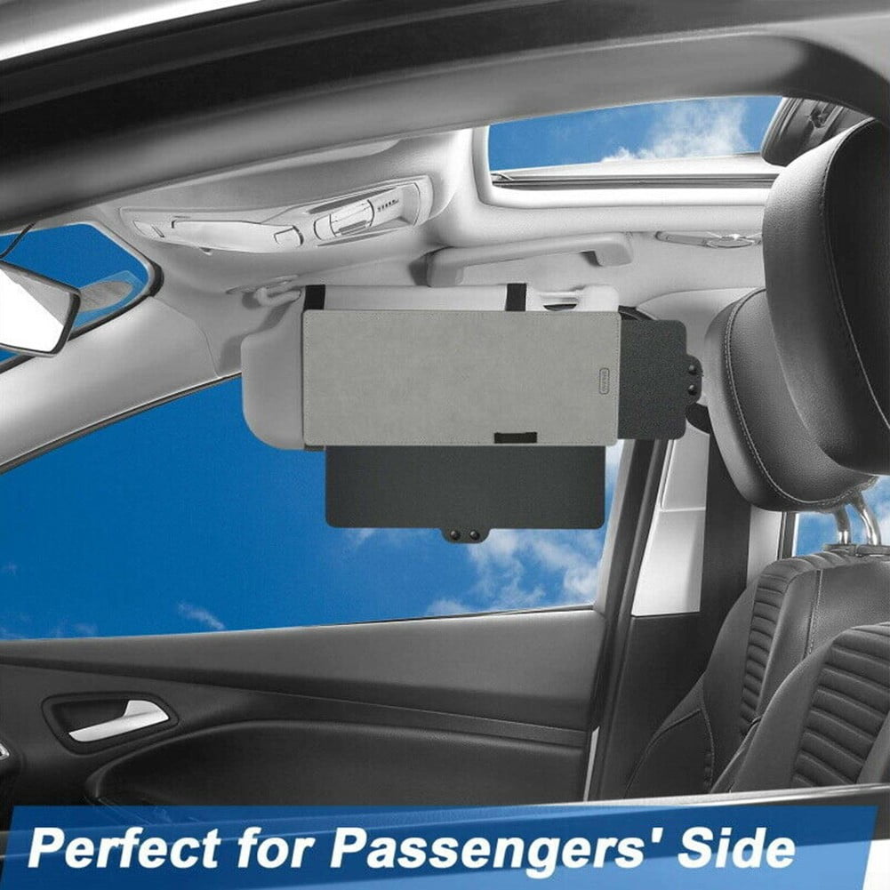 2 PCS Gray Anti-Glare Car Visor Sunshade Extender TFY Window UV Rays Blocker 