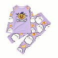 thumbnail image 7 of Halloween Pajamas Family Set - 2 piece Ghost Print Long Sleeve Tops + Pants Sleepwear,Casual Matching Family Halloween Pajamas for Xmas Celebration & Photos for 90 Pjs, 7 of 7