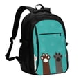 thumbnail image 1 of Easygdp Cute Cat Paw And Dog Mochila para Laptop de Viaje con Puerto USB, Mochila para Laptop con Puerto de Carga USB para Mujeres y Hombres, 1 of 7
