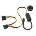 thumbnail image 1 of Durable SATA to DC5.5X2.5mm 12V power supply cable for HDD, 50cm, 1 of 1