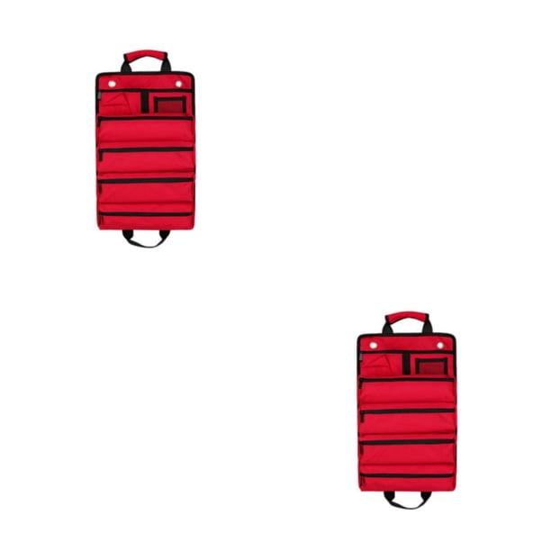 Bolsa de Herramientas Speravity Multifuncional Gran Capacidad Organizador Enrollable Rojo 2piezas