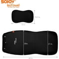thumbnail image 2 of Sojoy Black, Microfiber, All-Weather, Non-Slip, Front Driver Seat Covers, 2 of 7