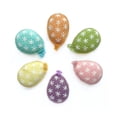 thumbnail image 2 of Embroidered White Flower Egg Easter Ornament, Fair Trade Handmade in Peru, 2 of 3