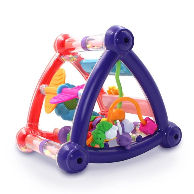 Soporte Esclarecedor De Inteligencia Para Bebés, Juguetes Educativos Para El Desarrollo Infantil De Más De 6 Meses, Juguetes Triangulares Para Bebés Minnieouse FN002934-00