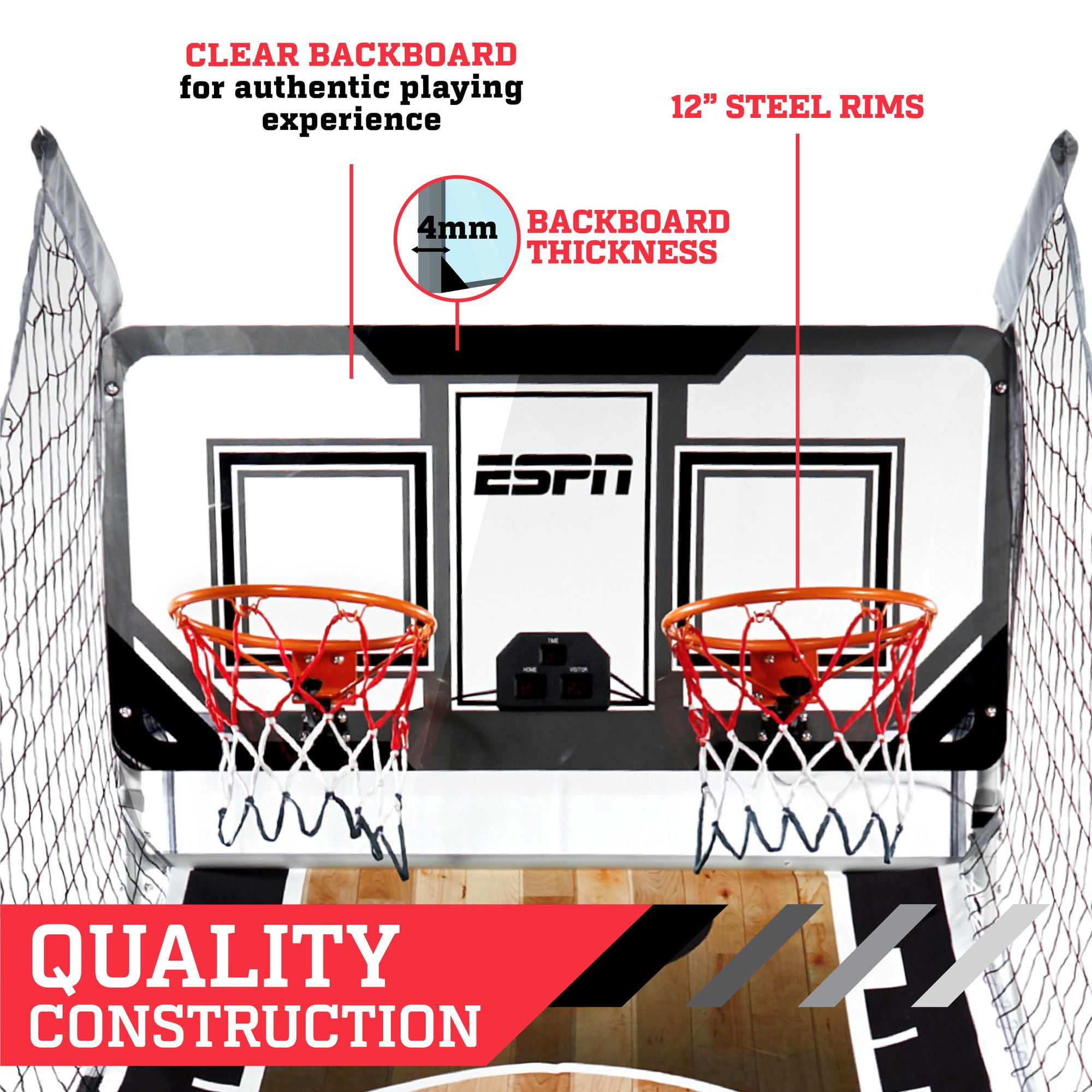 ESPN 2 Player Basketball Game - Black for sale online