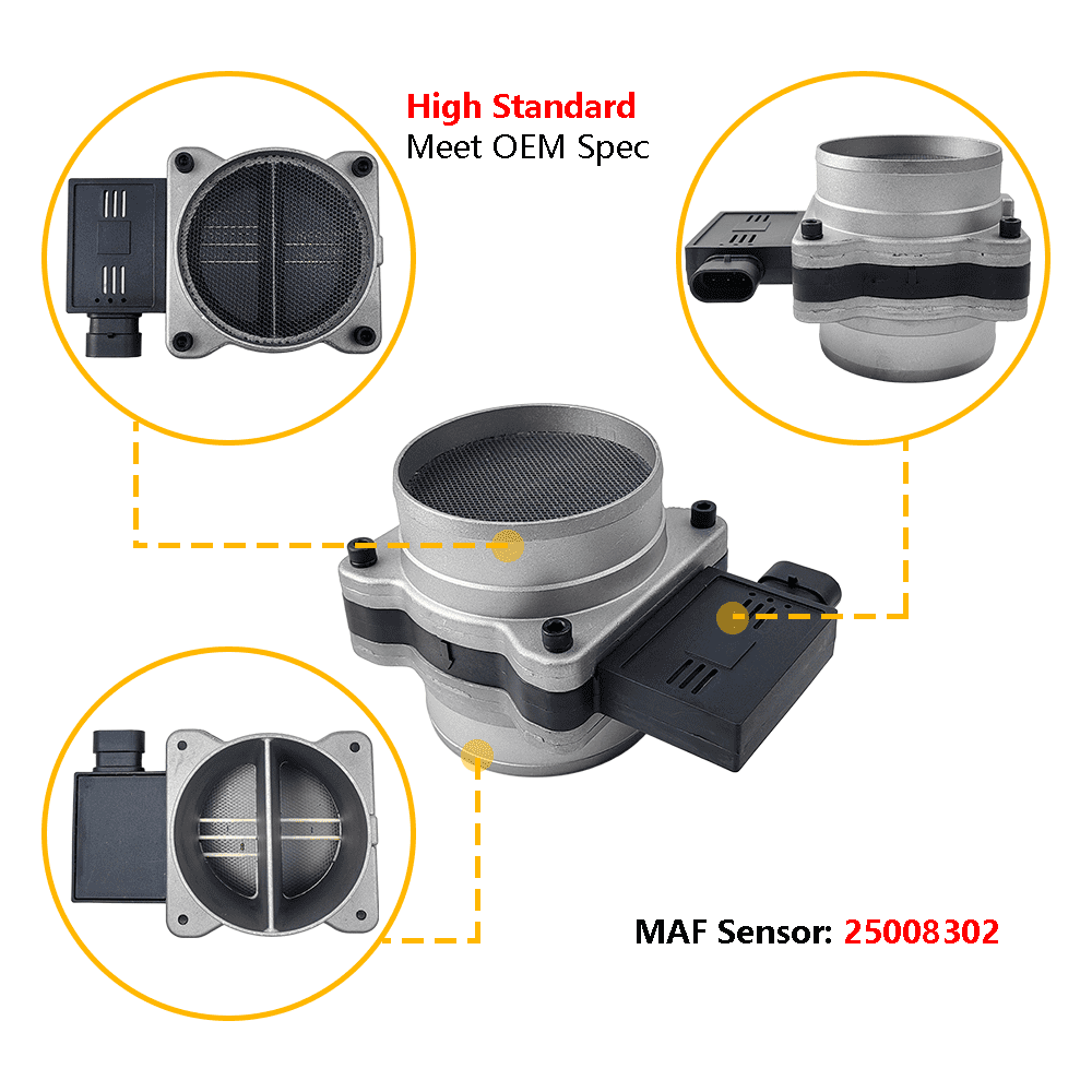 Mass Air Flow Sensor Meter MAF | Fit for Chevrolet (Chevy) Astro Blazer S10 Impala Malibu, Buick Regal, GMC Jimmy, Oldsmobile Aurora, Pontiac Isuzu Cadillac Honda Acura | OE# 2133458 25008302 AF10045