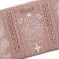 thumbnail image 6 of Wrangler Wristlet Wallet for Women, Vegan Leather Checkbook Wallet, RFID Paisley Designer Woman Wallet, Pink, 6 of 7