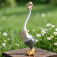 thumbnail image 2 of Uranda Cute Ducks Statues Home Decor, Countryside Garden Sculptures Art Decor Goose for Yard Porch 4.72*13 Inch A, 2 of 6