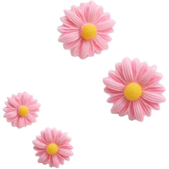 Plastic Daisy Flower Studs Earrings Bohemian Sweet Tiny Resin Sunflower Daisy Flower Stud Earrings Set for Women Sensitive Ears