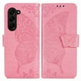 thumbnail image 2 of for Galaxy Z Fold 6 Case Wallet, Women Butterfly Embossed PU Leather Flip Folio Cover Credit Card Holder Slots Stand Case with Hand Strap for Samsung Galaxy Z Fold 6,Pink, 2 of 16