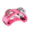 thumbnail image 4 of EeaseCA Foot Tambourine Percussion Musical Instrument With Metal Jingle Bells (Pink), 4 of 8
