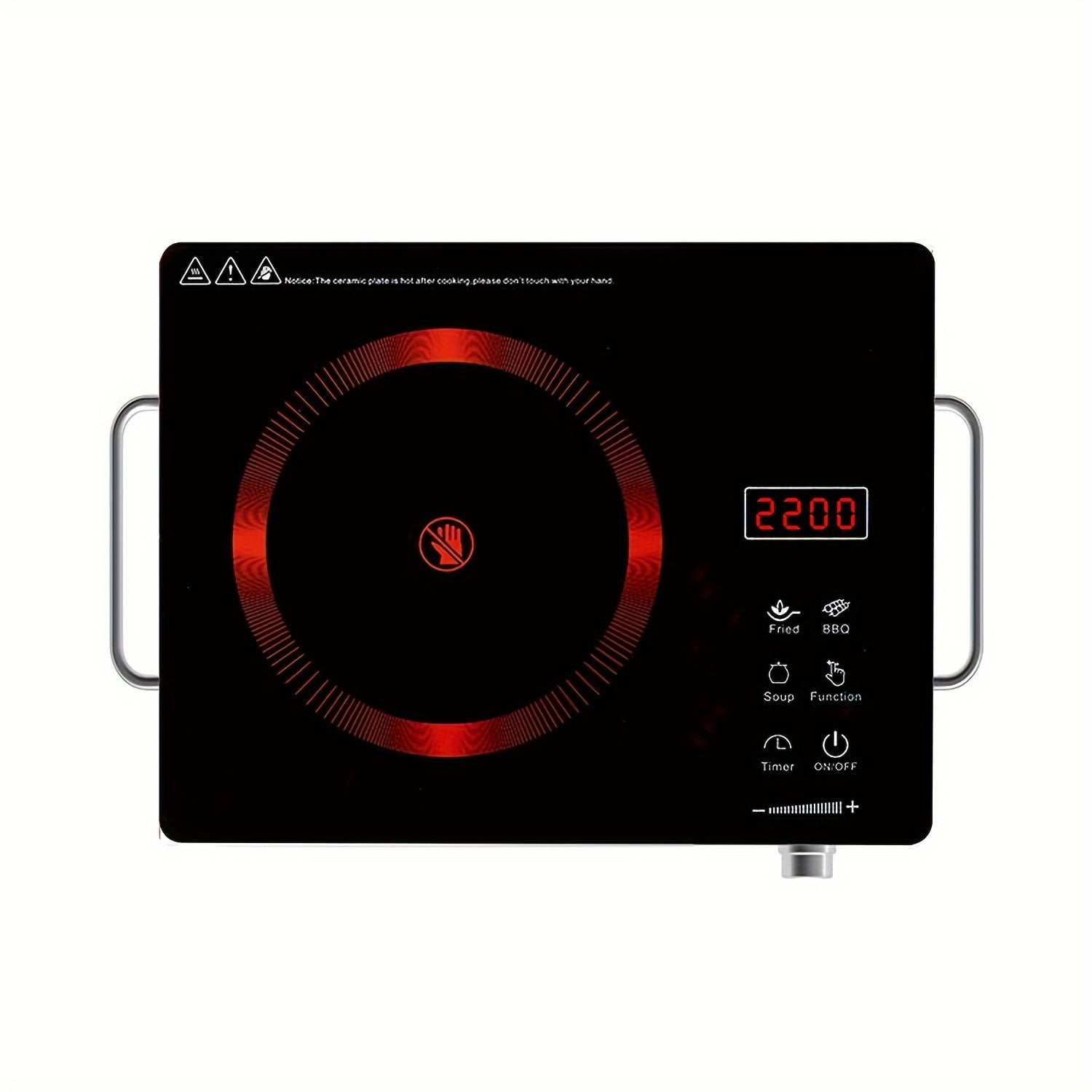 Electric Ceramic Stove, 2200W Ceramic Stove - 2200W Electric Ceramic Stove Infrared Induction Cooker Home Cooktop Cooking Furnace US 110V