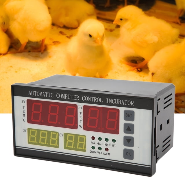 Termostato Controlador De Temperatura Para Incubadora De Huevos, Control Automático, Termostato Higrostato Con Sonda De Sensor De Temperatura Y Humedad