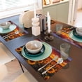 thumbnail image 6 of Placemats Set of 4 / 6, Sunset Golden Sunflower Field Placemats for Dining Table Indoor/Outdoors Heat Resistant Washable Placemats 18" x 12", 6 of 8
