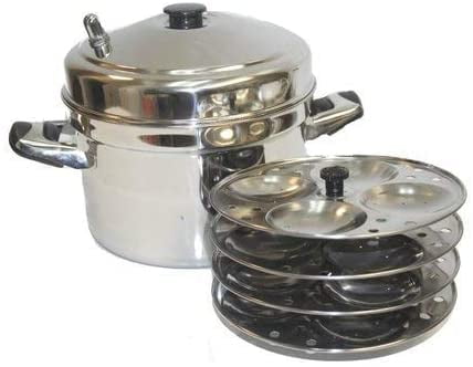 Details about   Stainless Steel Idli Maker Dhokla Dumpling Rice Cake Steamer Pot 21 Idli Gastop 