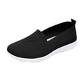 thumbnail image 3 of Domzle Orthopedic Women's Breathable Mesh Walking Sneakers, with Arch Support, Casual Sports Shoes Black Wide 9.5, 3 of 4