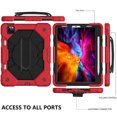 thumbnail image 6 of SOATUTO For iPad Air 6th , iPad Air 5th Gen Case 2022/ iPad Air 4th Generation Case 2020 10.9" iPad Pro 11 inch Armor Case 3rd 2021 2nd 2020 1st 2018 Built in Pencil Holder - - Red+Black, 6 of 6