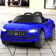 thumbnail image 2 of Gymax 12V Maserati Licensed Kids Ride on Car w/ RC Remote Control Led Lights MP3 Blue, 2 of 10