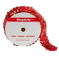 thumbnail image 2 of Simplicity Trim, Red 1 1/8 inch Stretch Sequin Trim Great for Apparel, Home Decorating, and Crafts, 3 Yards, 1 Each, 2 of 6