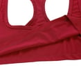thumbnail image 7 of Aiihoo Mens Y Back Half Tank Top T-Shirts Gym Compression Muscle Vest Bodybuilding Undershirt Red L, 7 of 7