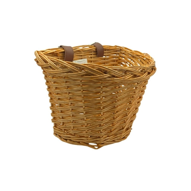 Canasta Canastilla Tejida Delantera Bici R16 Con Correas
