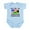Sky Blue, variant on CafePress - Kiss Me Im Jamaican American Body Suit - Baby Light Bodysuit, Size Newborn - 24 Months