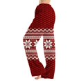 thumbnail image 2 of Lumtrix Womens Christmas Pajama Pants Loose Fit Funny Nordic Print Dressy Casual Drawstring Lounge Pants Watermelon Red XL, 2 of 6