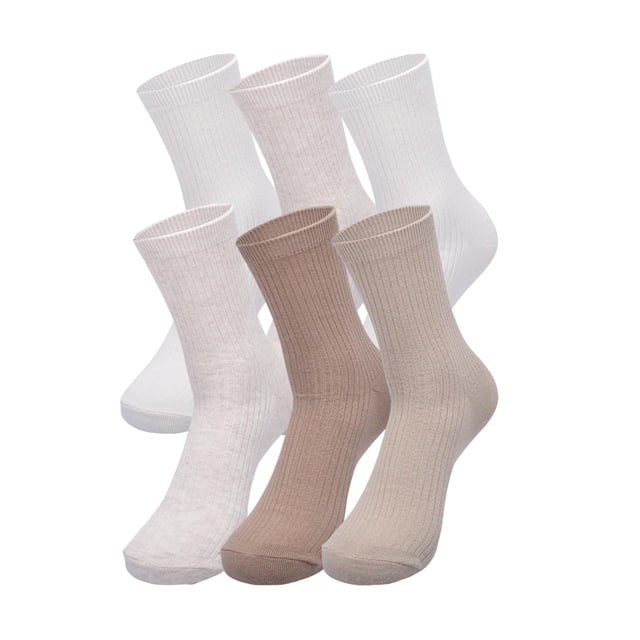 Calcetines GAP para Mujer, Tobilleros, Suaves y Elásticos, Paquete de 6, Blanco Roto