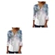 thumbnail image 2 of Sonducket Tops de manga 3/4, camiseta oscilante, túnica de verano, plisada de larga duración, a la moda Type9 NO9, 2 of 6