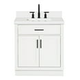 thumbnail image 2 of Ariel Hepburn 31 In. Rectangle Sink Vanity With White Quartz Countertop 1.5" Edge In White, 2 of 10