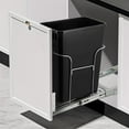 thumbnail image 1 of Qinaqin Stainless Steel Slide Out Garbage Can Estante para 35L Trash Pull Under Gabinete Sink (NO Can), 1 of 7