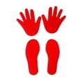 thumbnail image 4 of lionlar 4 Pièces Sport Marqueurs Coordination Touchable pour Yoga Intérieur Danse Rouge, 4 of 9