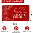 thumbnail image 2 of Valentines Day Gifts Valentines Door Mat Outdoor 30X17 Inches Hello Valentines Day Door Mat, Indoor Outdoor Entrance Home Front Porch Rugs Valentines Day Decor, 2 of 6