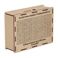 thumbnail image 3 of Wooden 10000 Dollar Savings Challenge Bank - Sturdy Natural Wood Money Jar with 13 Upgrade Stickers, Creative Coin Piggy Bank for Adults Home Decor Saving Goal Gift Store Use, 3*5*7in, Beige, 3 of 7